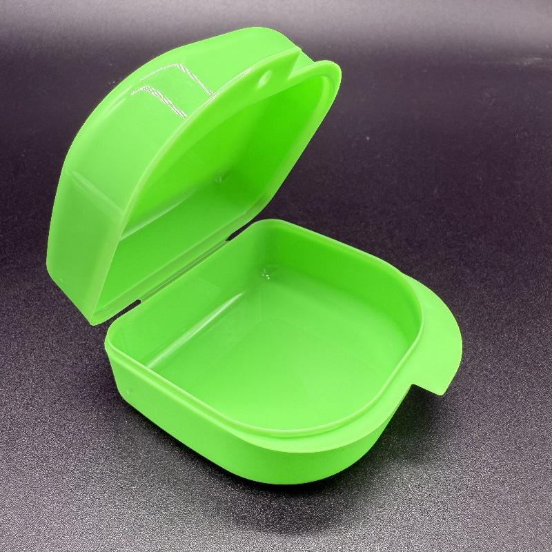 Portable Dental Retainer & Aligner Storage Box - Large/Medium Opening for Orthodontic and Denture Use