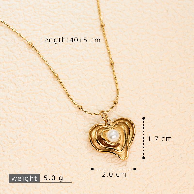 Elegante Retro Herbst/Winter Edelstahl Schlüsselbein Kette für Damen