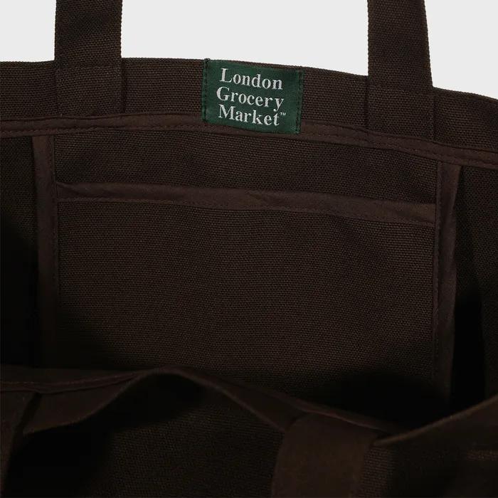 London Grocery Market Cotton Tote Bag London Grocery Market Cotton Tote Bag_Cotton Market Bag (Nut Brown)