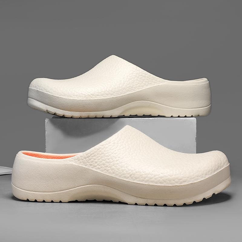 Men Slide Shoes Couples Garden Clogs Women Water Proof Chef Shoes Beach Sandal Slide Shoes For Pet Workers Outside Fishing Shoes