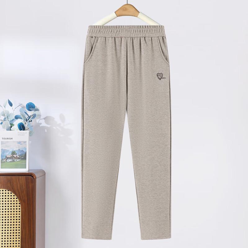Qianlian Women's Fleece-Lined High-Waist Straight-Leg Pants