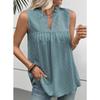 JPNTKY Women's Fashion Casual Sleeveless V-Neck Blouses & Shirts