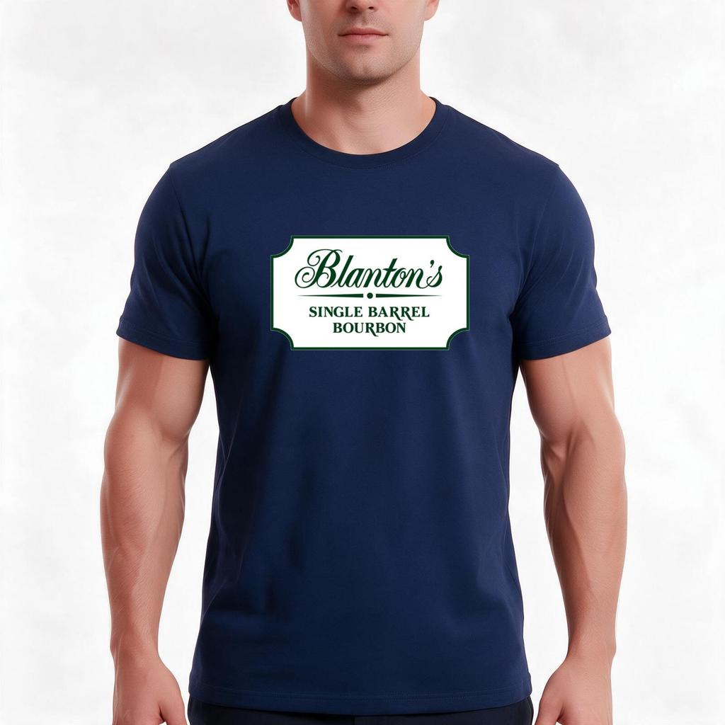 Classic Blantons Whiskey Logo Tshirt Summer Casual Cotton Tee Oversized Streetwear Tops Vintage Graphic Print 100 Cotton