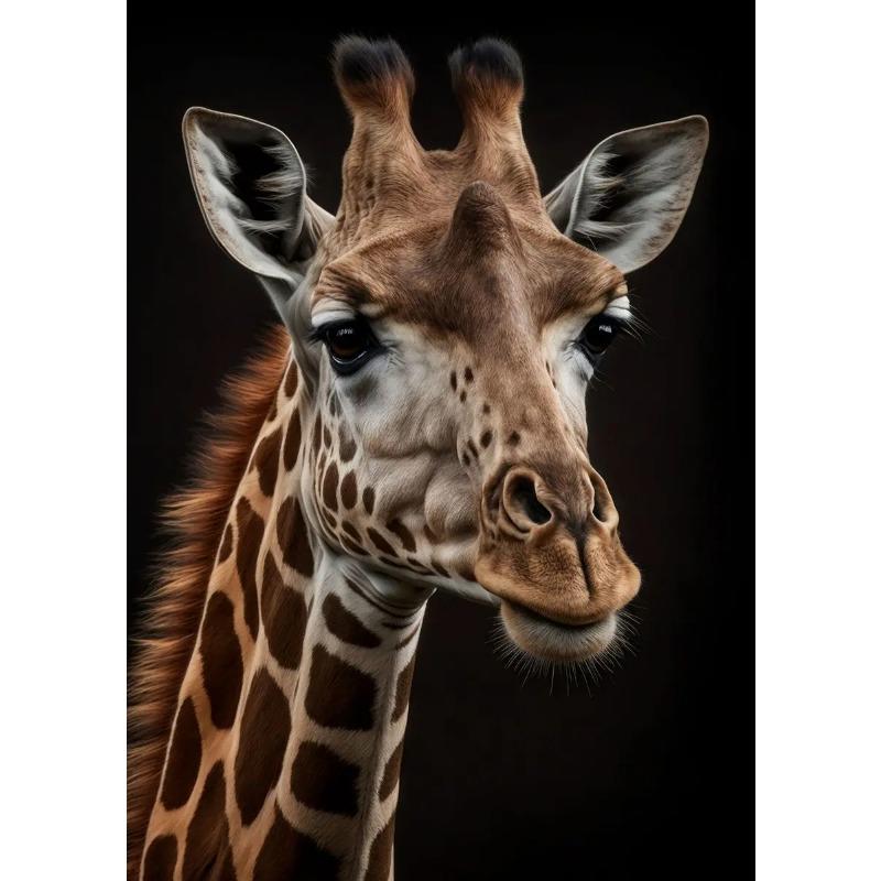 

Modern Abstract Animal Lion Leopard Deer Posters and Prints Canvas Painting Wall Art Wild Animals Pictures for Living Home Decor 21cm×30cm NoFrame