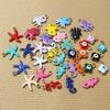 20pcs Charms Enamel Seahorse Starfish Evil Eyes Pendant Stainless Steel DIY Jewelry Accessories for Earrings Necklace Bracelet