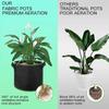 Vegetable/Flower/Plant Grow Bags 2/3/5/7/10 Gallon Thickened Non-Woven Grow Bags Aeration Fabric Pots with Handles Flower Pot
