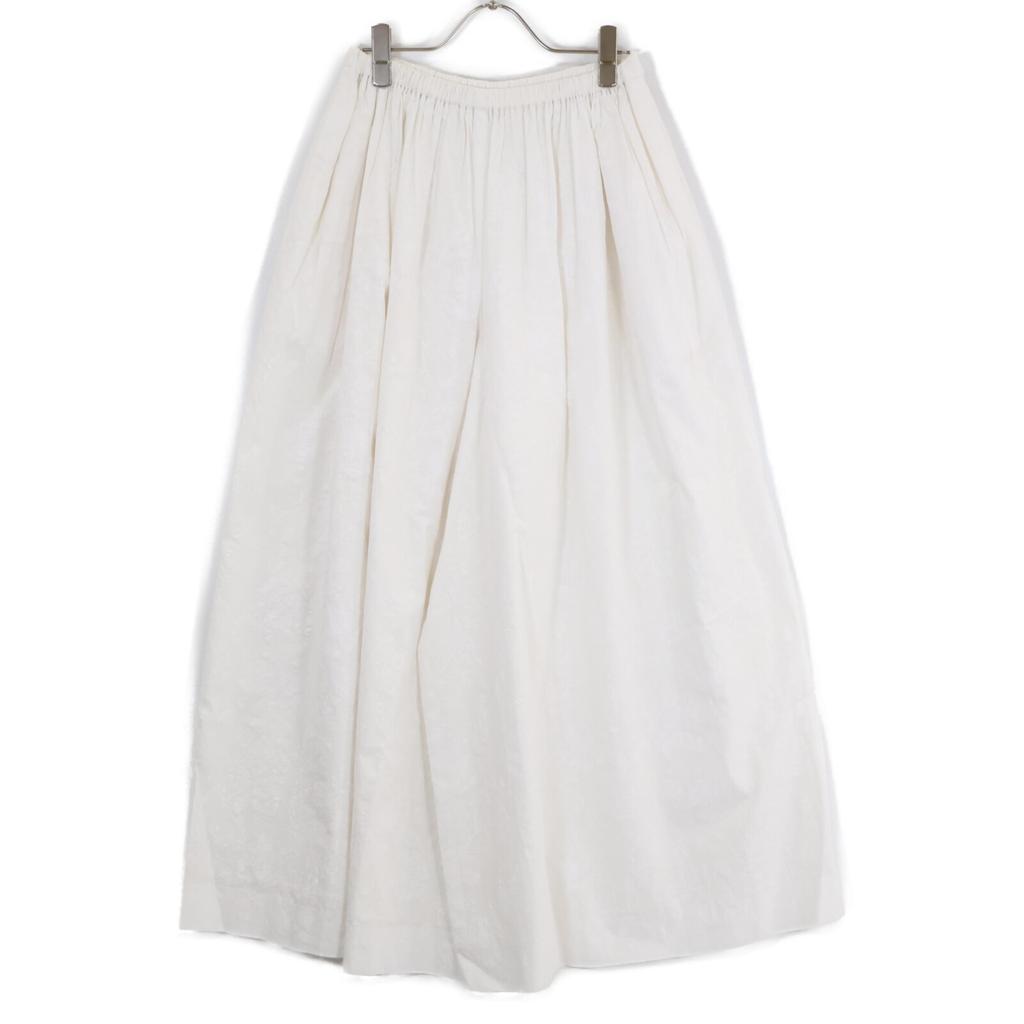 Ebure White 22Stainless Steel Pigment Flower Waist Rubber Wide Pants Bottoms 38 whiteUsed