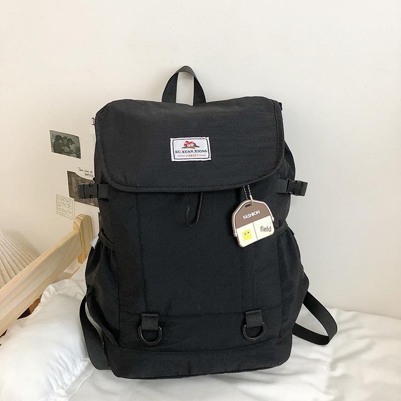 Unisex Stylish Colorblock Backpack: Lightweight, Trendy, and Versatile Student Bookbag