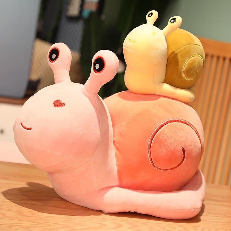 1pc 20cm-30cm Colourful Snails Plush Toy Stuffed Animals Cartoon Snail Soft Baby Cuddly Doll Pillow Toys Birthday Xmas Gift
