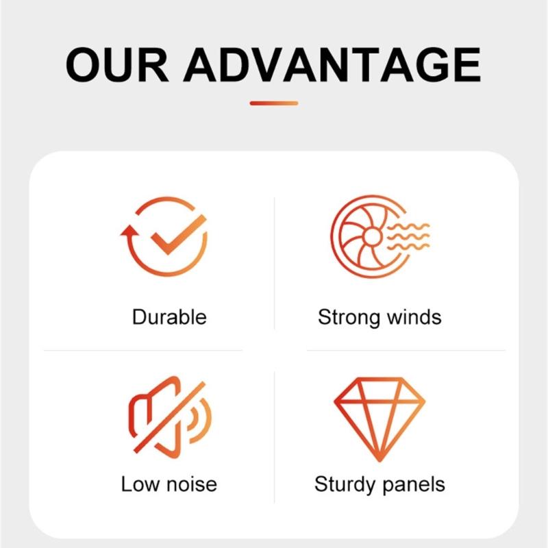3W Solar Panel Powered Exhaust Fan Cooling Ventilator Solar Exhaust Fan for Dog Chicken House Greenhouses Enduring