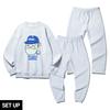 ALVINCLO [Set] Martin Golf Grip Oversized Sweatshirt Jogger/Semi-Wide Pants Set