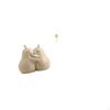 Hugging Pear Book Stand Ceramic Bookend Fine Workmanship Bookshelf Ornament Metal Statue Sculpture