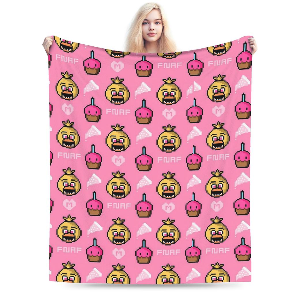 FNAF At Freddys Blankets Super Warm Fashion Plush Throw Blanket For Girls Boys Couch Chair Sofa Bed Flannel Bedspread Bed Cover