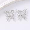 5pcs Luxury Crystal Butterfly Charms Pendants for Necklace Earrings Bracelet DIY Jewelry Making Accessories Supplies