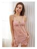 New Elegant European & American Lace Lingerie: Summer Nightgown with Bra Pads - 3-Piece Set