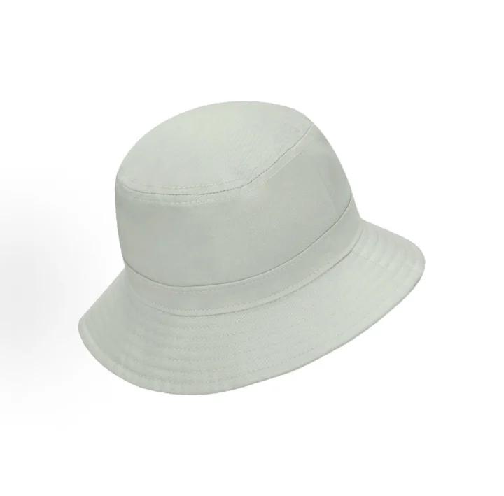 Nike Light Silver Grey 100% Cotton Nike Kids Bucket Hat, Unisex Youth Foldable Wide Brim UPF 50+ Outdoor Sun Hat With Woven Swoosh Patch