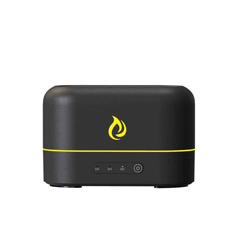 Creative Flame Aromatherapy Diffuser & Humidifier - Simulated Flame Design for Household & Desktop Use