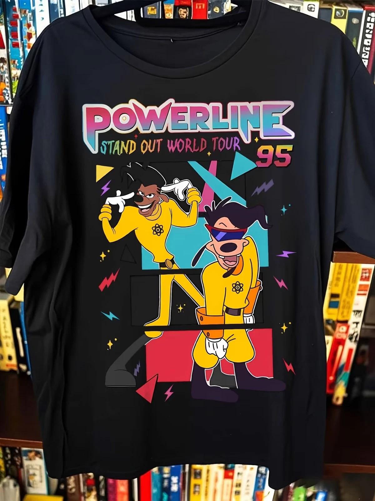 Vibrant Powerline Stand Out World Tour Graphic Plus Size T-Shirt - Colorful Retr L