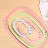 5 Pcs Embroidery Hoop Candy Color Embroidery Frame Square Crosses Stitching Hoop for Needleworks Sewing Craft