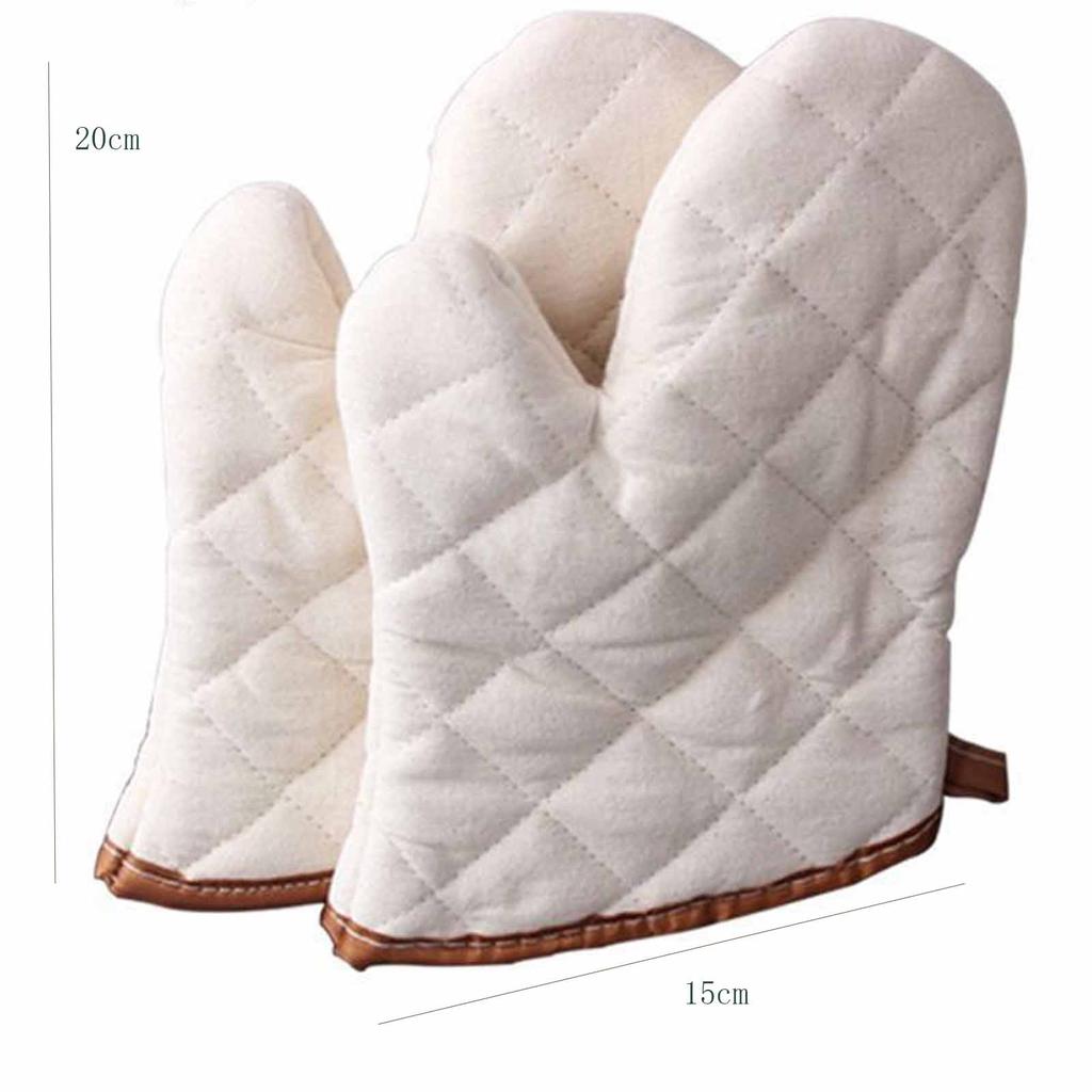 Thickened Heat,Insulating Baking Gloves, High,Temperature Resistant BBQ Oven Mitts for Kitchen, Microwave & Grill