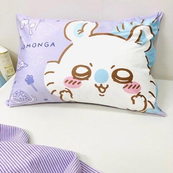 MORIPiLO Pillow Case ChiiKawa Melt-in-your-mouth Texture Kids Childrens Character 43x63cm (ChiiKawa Momonga)