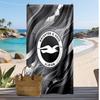 Brighton & Hove Albion Football Print Beach Towel, Large Soft Quick Dry Towel for Beach Camping Swimming