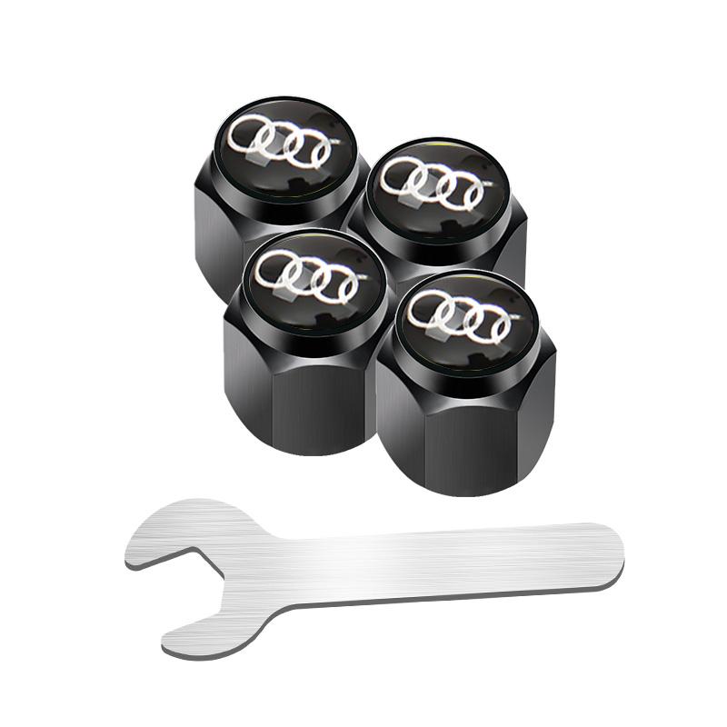 2026 Alloy Car Wheel Tire Valve Stem Caps Covers For S1 Sline R8 B6 Quattro TT A4 A5 A6 A3 A1 A7 S6 S8 S4 S2 RS3 RS5 Q3 Q5 Q7 2x