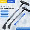 Multi-Purpose Auto Snow Scraper with Brush Scalable Detachable Frost And Snow Removal Tool for Windshields