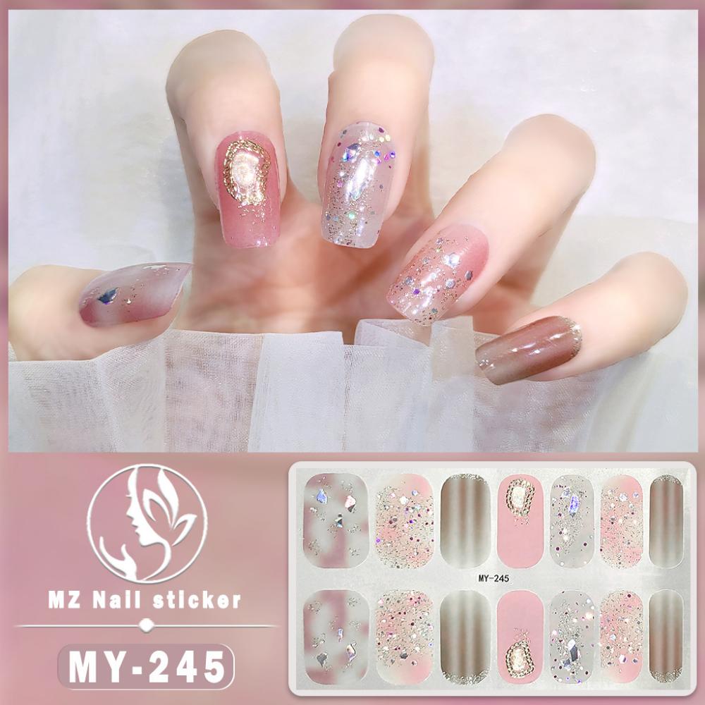 Three-dimensional Waterproof No-bake Gel Nail Polish Film Full Sticker European and American Sexy Nail Film Paper Nail Film Paper