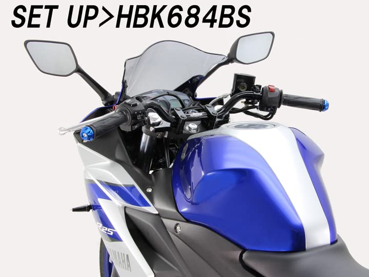 HURRICANE Lenkerbügel-Kit BM Conti Typ 2 Schwarz HBK684BS YZF-R25 (Modell ohne ABS)