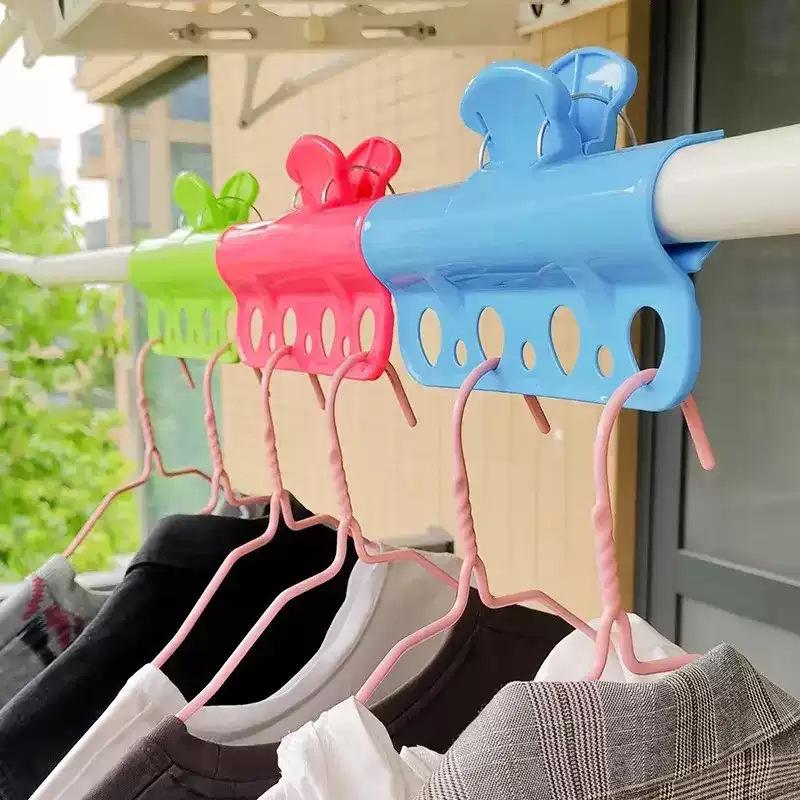 1Pc Plastic Windproof Clamp Clothesline Pole Quilt Drying Clip Outdoor Clothes Hanger Fixed Clamp
