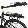 Bicycle Touring Carrier with Rack for Non-Disc Brake Mounts -Mounted Heavier Top & Side