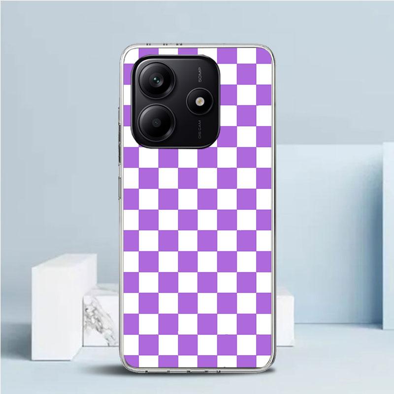 Retro Classic Chess Board Grid Soft Cover for Xiaomi Redmi Note 15 14 13 12 Pro Plus Phone Case 14S 11S 11T 11E 10S 10 4G Patter