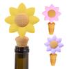 Sunflower Wine Bottle Stopper Silicone Reusable Seal for Red Wine Beer Champagne Leak