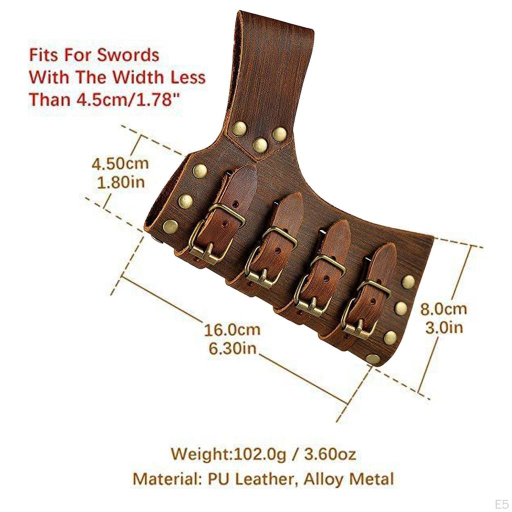 Halloween Universal Sword Frog Medieval Leather Belt for Cosplay Knight Costume