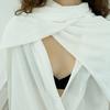 Sheer Long Scarf / White