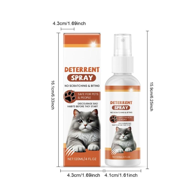 4 fl oz Sprays Disuasorios para Gatos Extractos Cítricos Seguros Uso Interior Exterior Prevenir Gatos Trepando Cama Daños por Orina Muebles Protector
