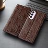 Dragon Claw Genuine Leather Flip Case for Samsung Galaxy A04 A04S A04E A14 A24 A34 A54 4G 5G Phone Cover Card Case Scratch Proof