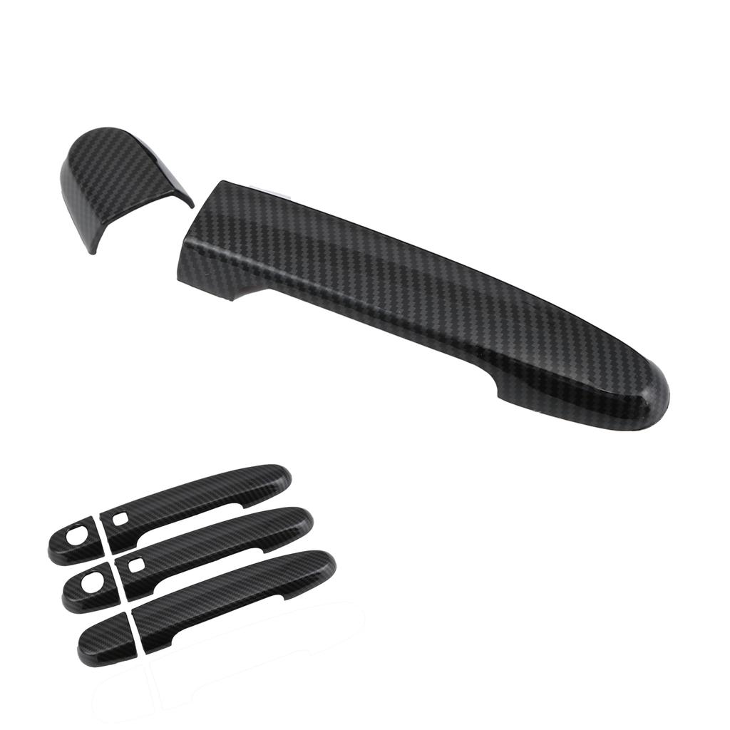 Exterior Door Handle Cover Complete Kit Carbon Fiber Decor Fit for Prius 20 2005‑2010