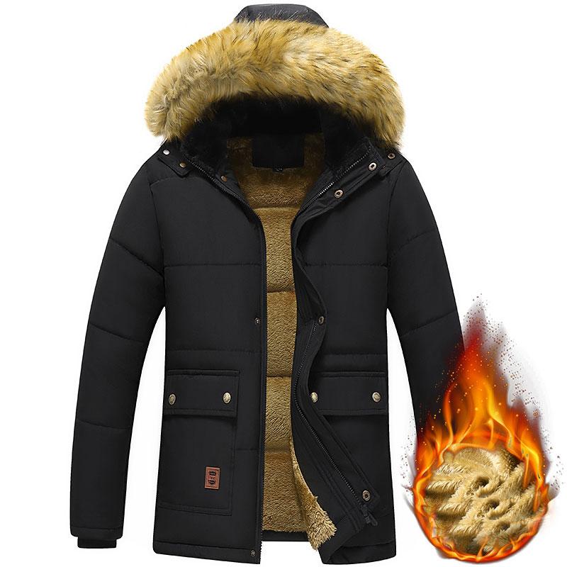 Cotton-padded Jacket Men's Cotton-padded Jacket Winter Plus Velvet Thick Warm Padded Jacket