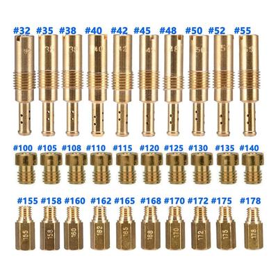 Motorcycle Carburetor Jet Including Main Jets & Pilot Jets for Scooters ATVs and Karts with 125cc 150cc 200cc 250cc GY6