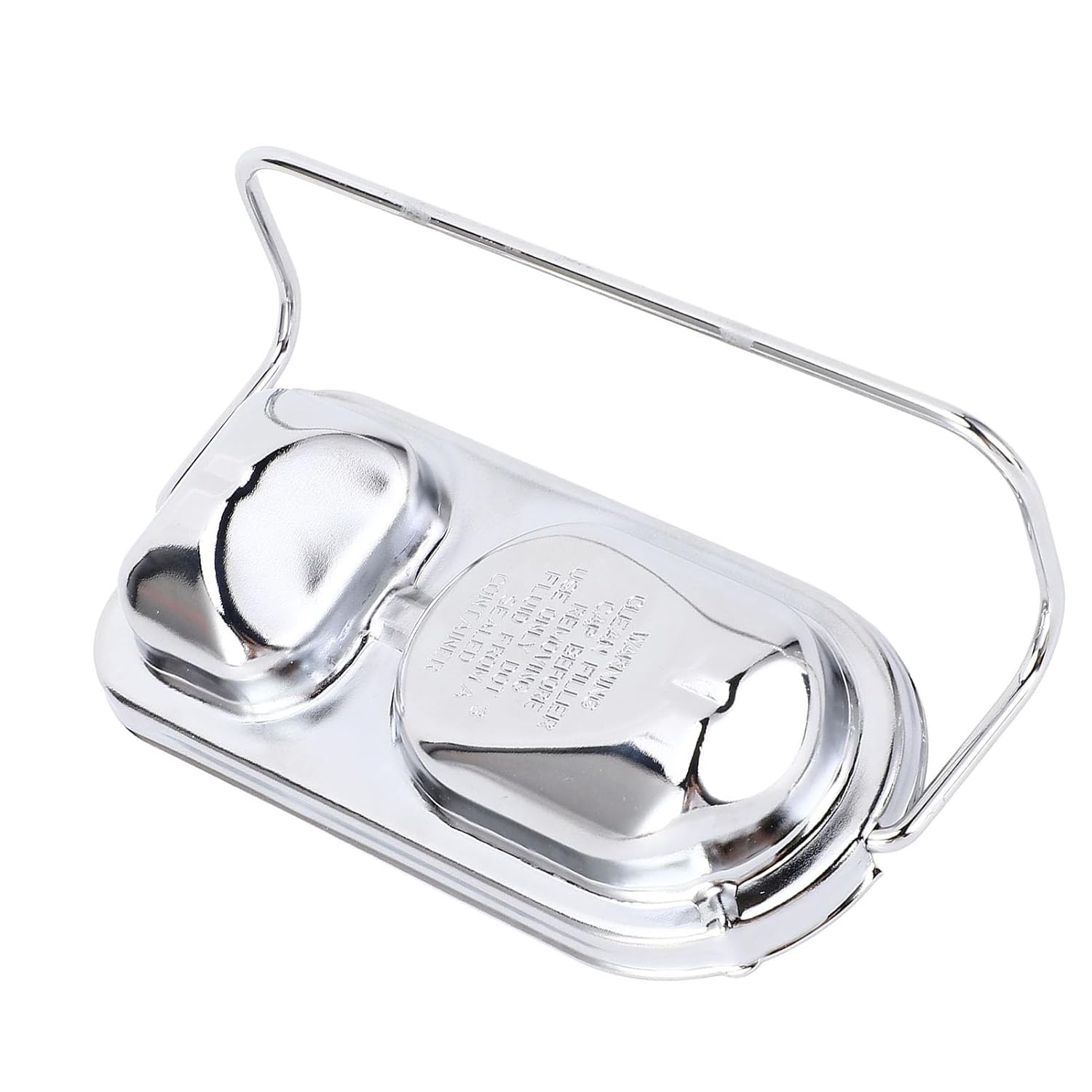 Chrome Master Cylinder Cover with Bail for Style 1973-1983, Stainless Steel, Rust Proof