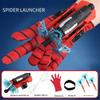 1SET Spider Web Launch Gloves - Red and Blue Hero Toys, Suitable for Children and Adults, Fun Interactive Party Games, Durable ABS Material