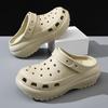 New fashion hole shoes women's platform outdoor wear EVA cool slippers men