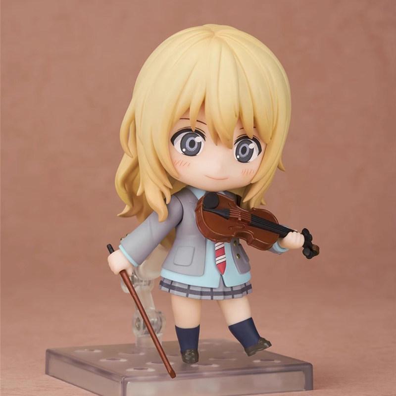 Q Version Miyazono Kaori Your Lie In April Anime Action Figure PVC Collectible Model Desktop Decor Gift For Anime Fans