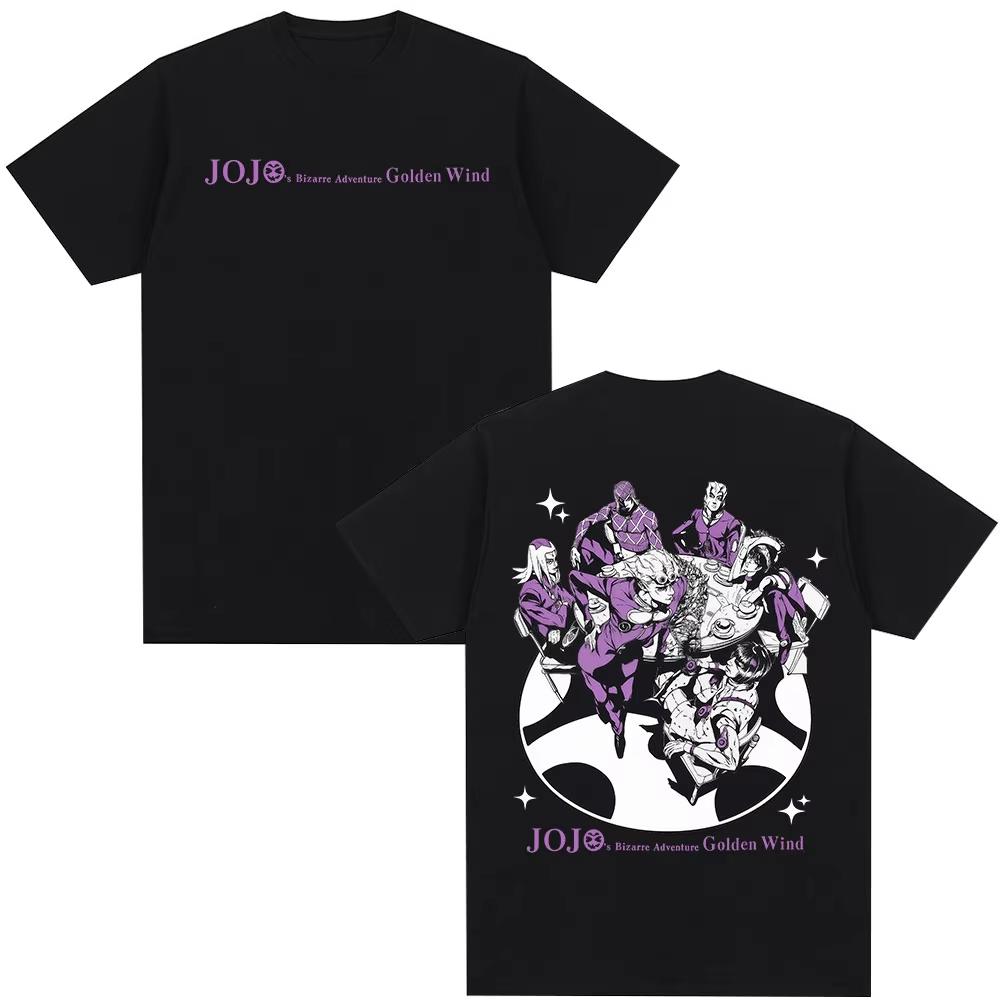 

Anime JoJo Bizarre Adventure Golden Wind Graphic Tshirts Unisexs Women Fashion Casual Short Sleeves T Shirt Streetwear 4XL