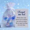 Angel Figurine Keepsake Forget Me Not Angel Memorial Gift Sympathy Bereavement Angel Ornament with Warm Message Card Grieving Keepsake