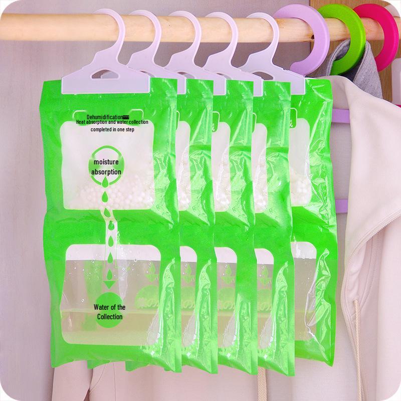 Wisząca torba odwilżająca do szafy - Pochłaniacz wilgoci, środek osuszający przeciw pleśni