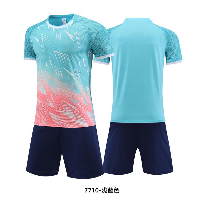 Children's football jersey set Boys and girls summer student training jersey Game jersey Printed football jersey
