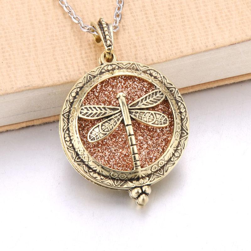 Aromatherapy Necklace Tree of Life Diffuser Jewelry Vintage Open Locket Pendant Essential Oil Perfume Aroma Diffuser Necklace